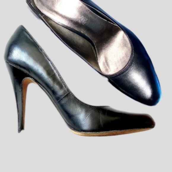 Aldo Genuine Leather Classic Black Stilettos- Euro38 = 7-7.5US fit - Picture 6 of 16